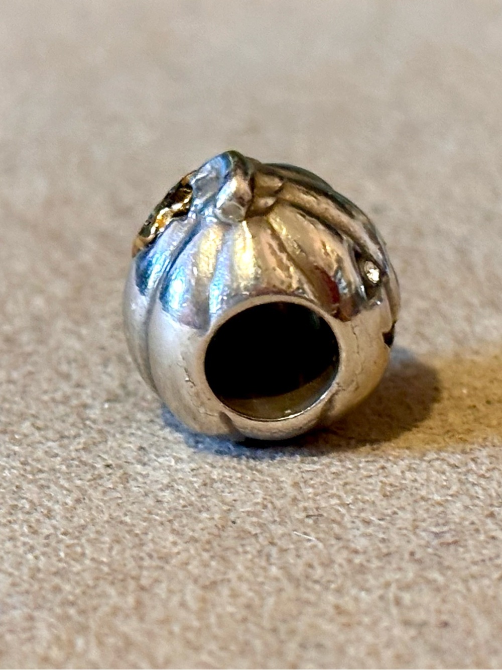 ๐ Brighton Trick or Treat bead Silver jack-oโ-lantern pumpkin for Halloween - Picture 4 of 9
